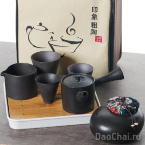 Дорожный набор посуды с чабанью, керамика